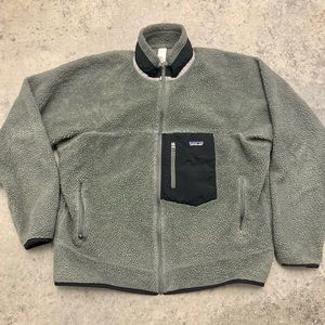 Patagonia Retro-X Deep Pile Fleece Jacket - Grey XL